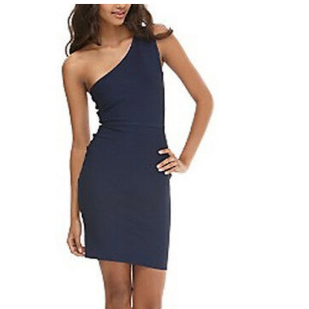 BCBG One Shoulder Rayon Bandage Dress Small